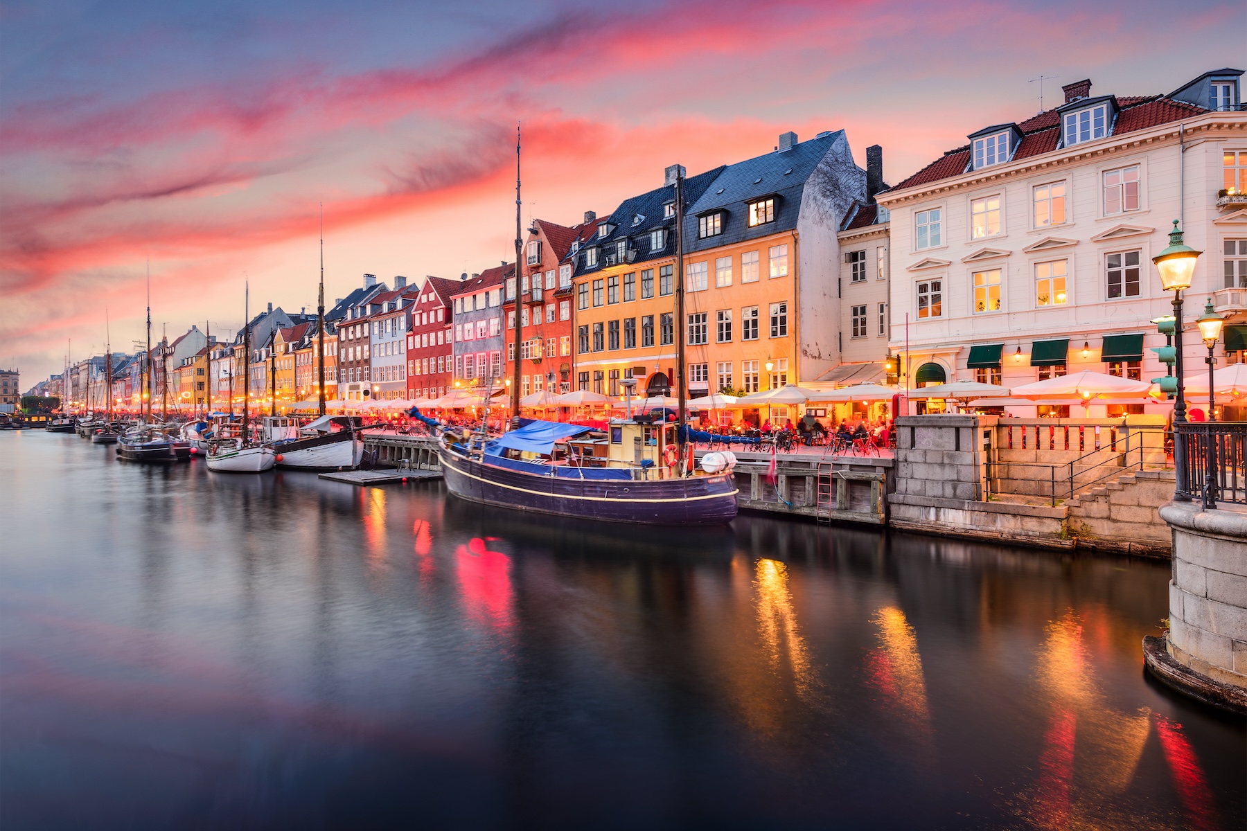 Nyhavn Canal, Copenhagen, Denmark.