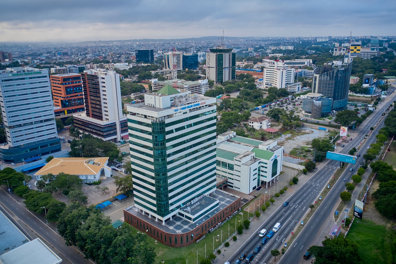 City view of Accra, Lagos. 