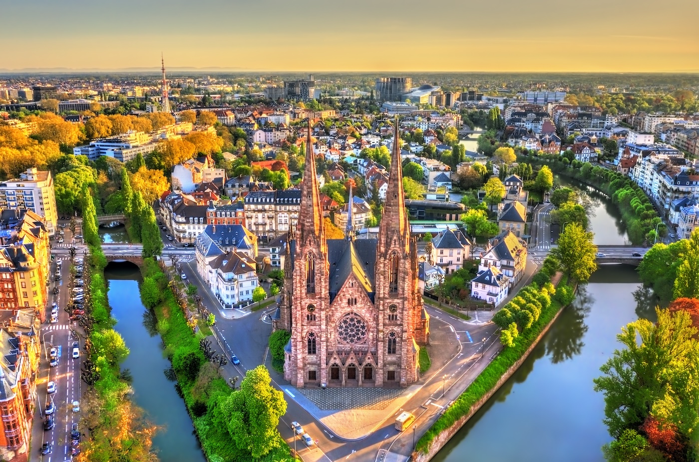Saint Paul's Church in Strasbourg, France.