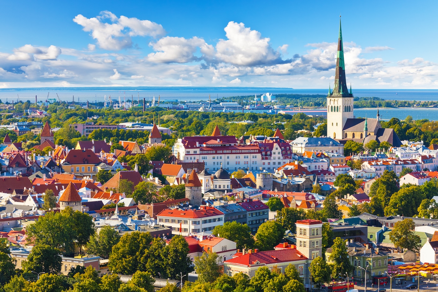 Old Town in Tallinn, Estonia.