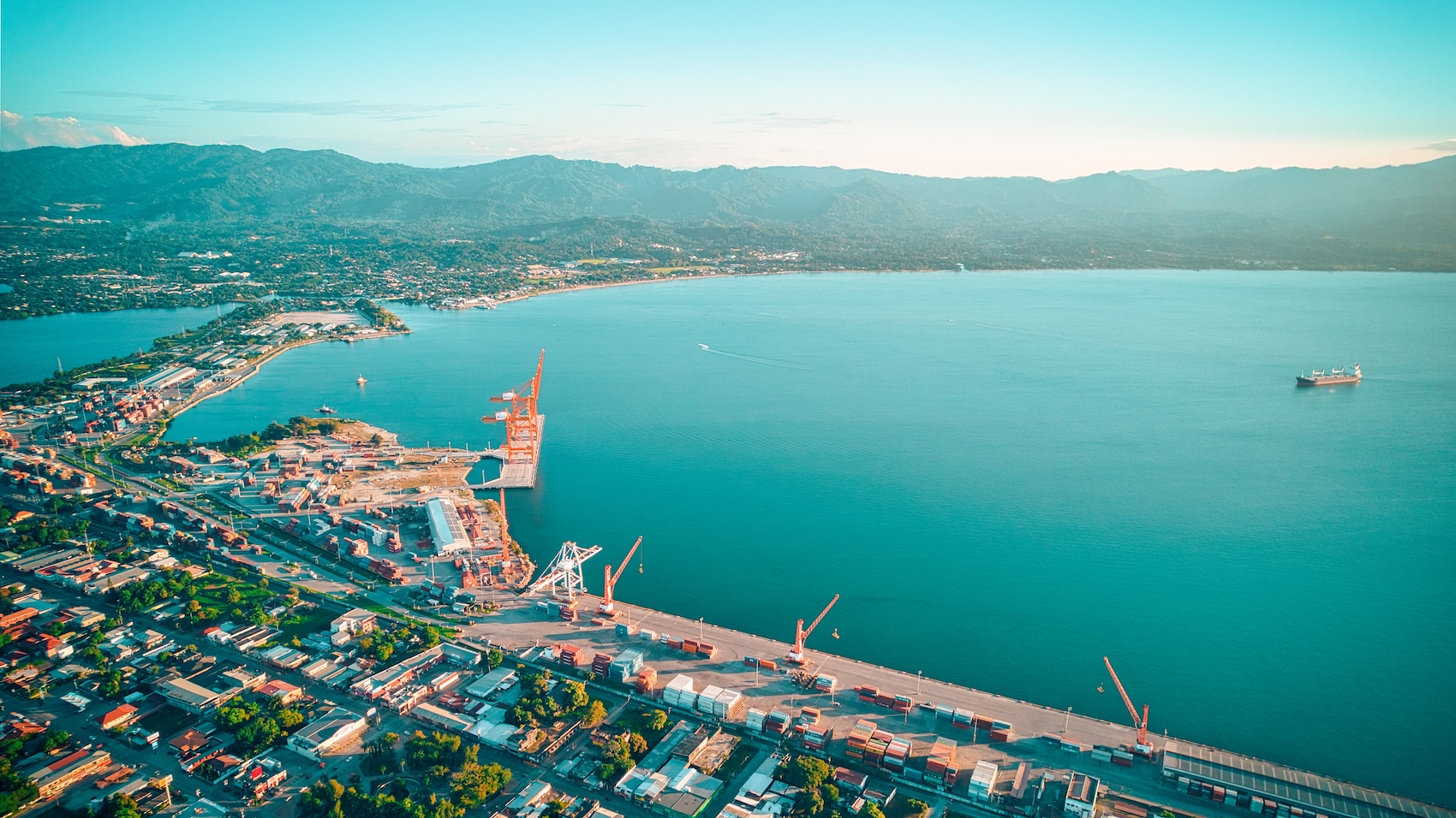 Harbor in Puerto Cortes, Honduras.