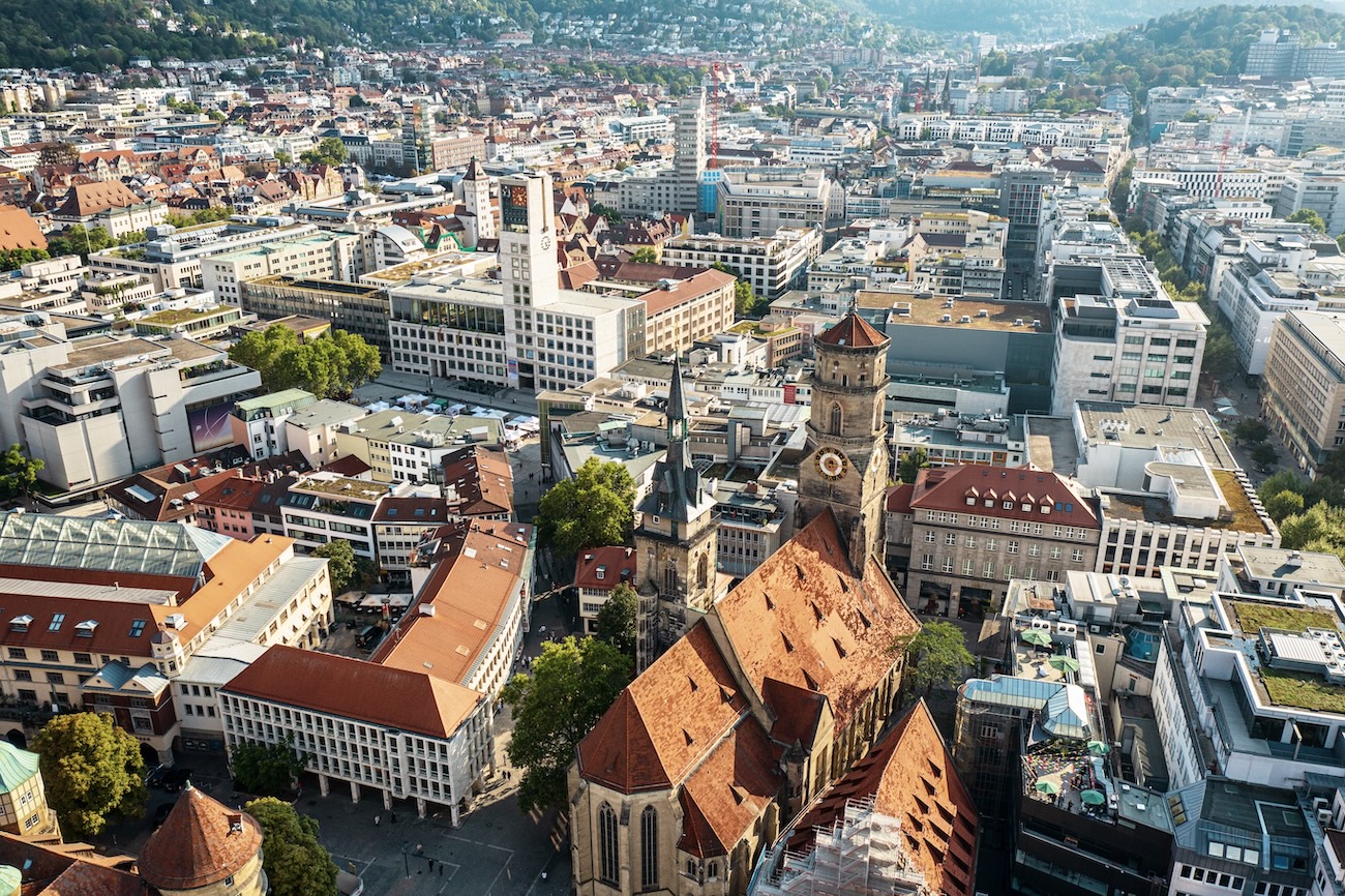 The Stiftskirche, Stuttgart, Germany.