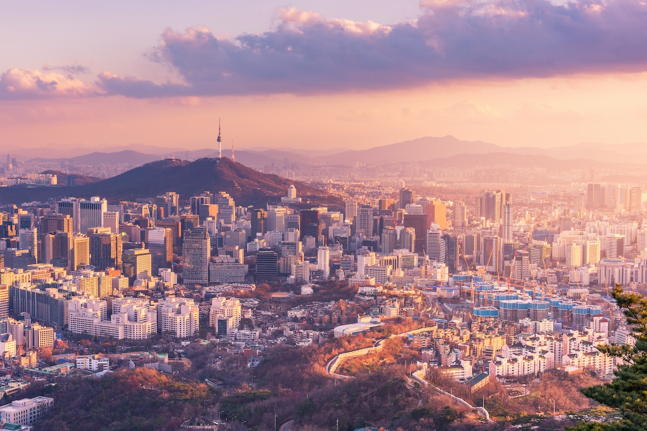Seoul City Skyline, Seoul South Korea. 