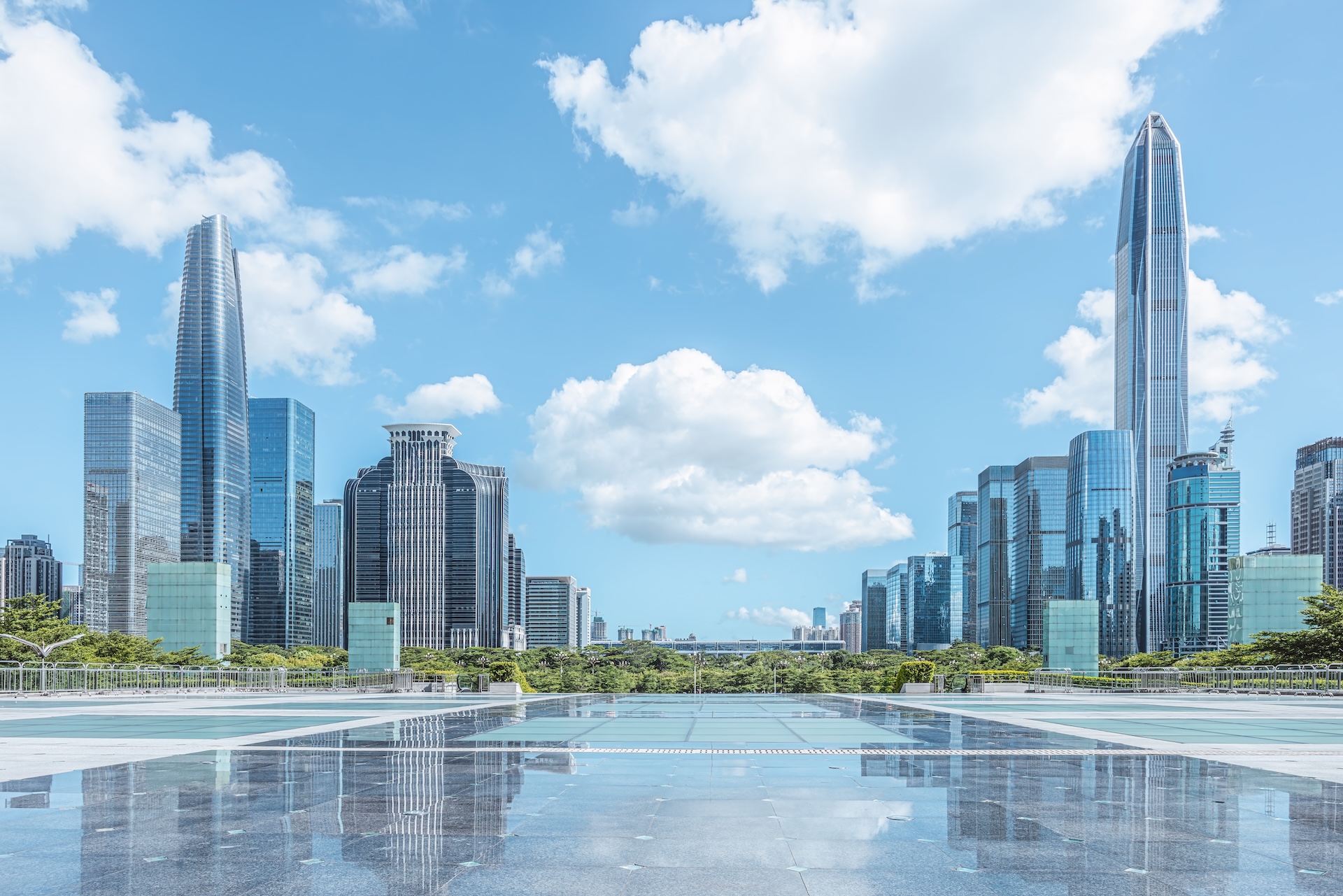 City square in Shenzhen, China.