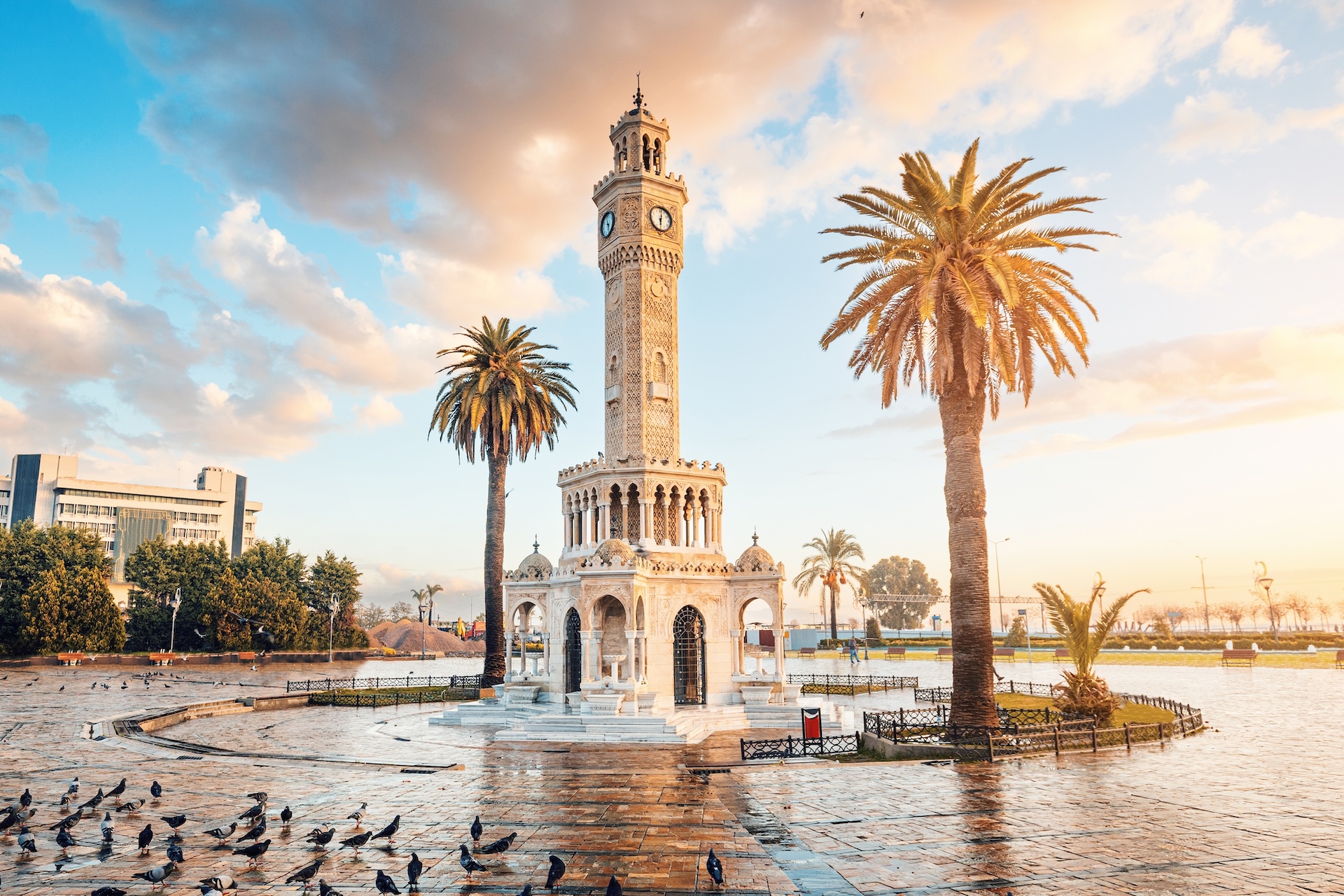 The Clocktower in Konak Square, Izmir, Turkey.
