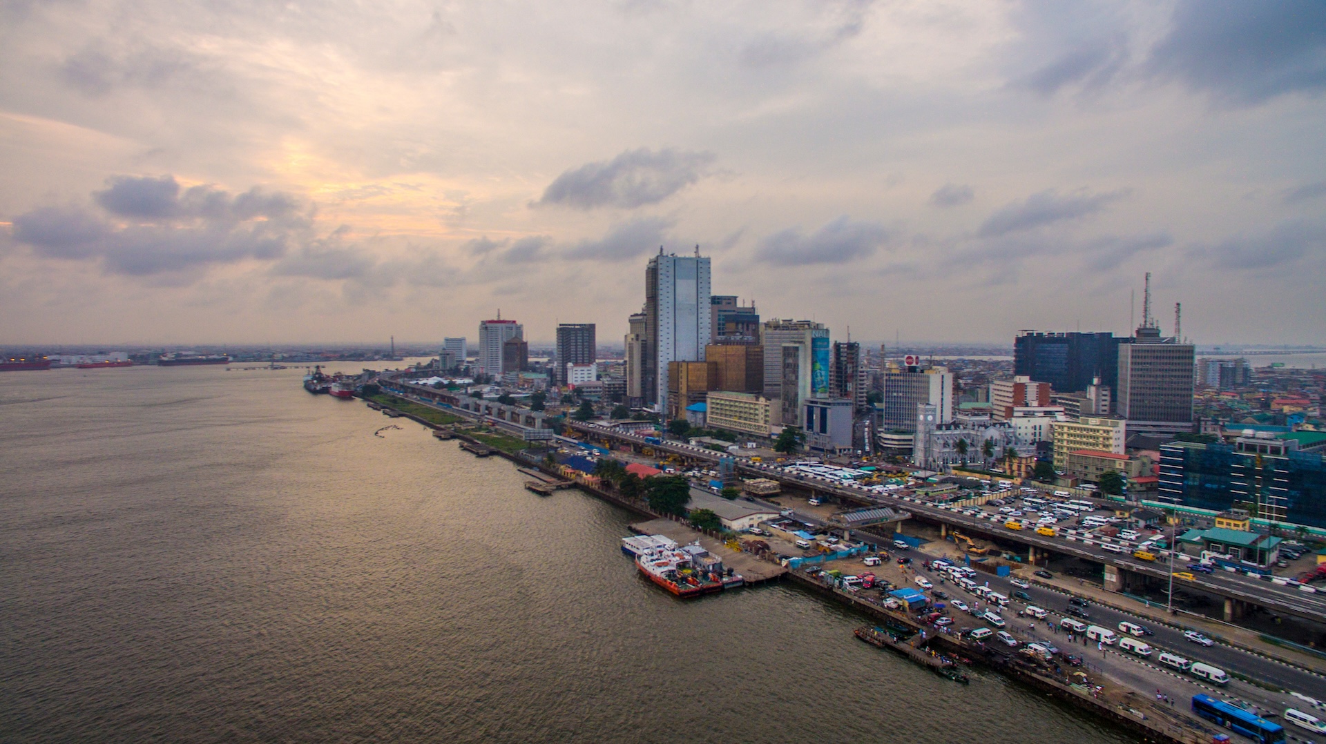 Lagos city Marina, Lagos, Nigeria. 