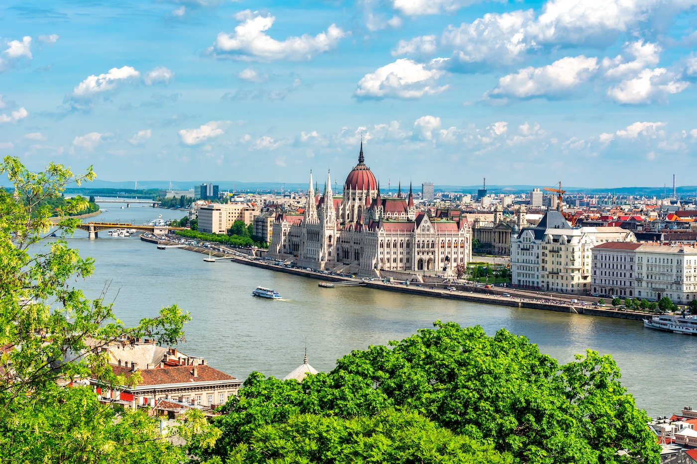 Budapest cityscape view and the Danube River, Hungary.