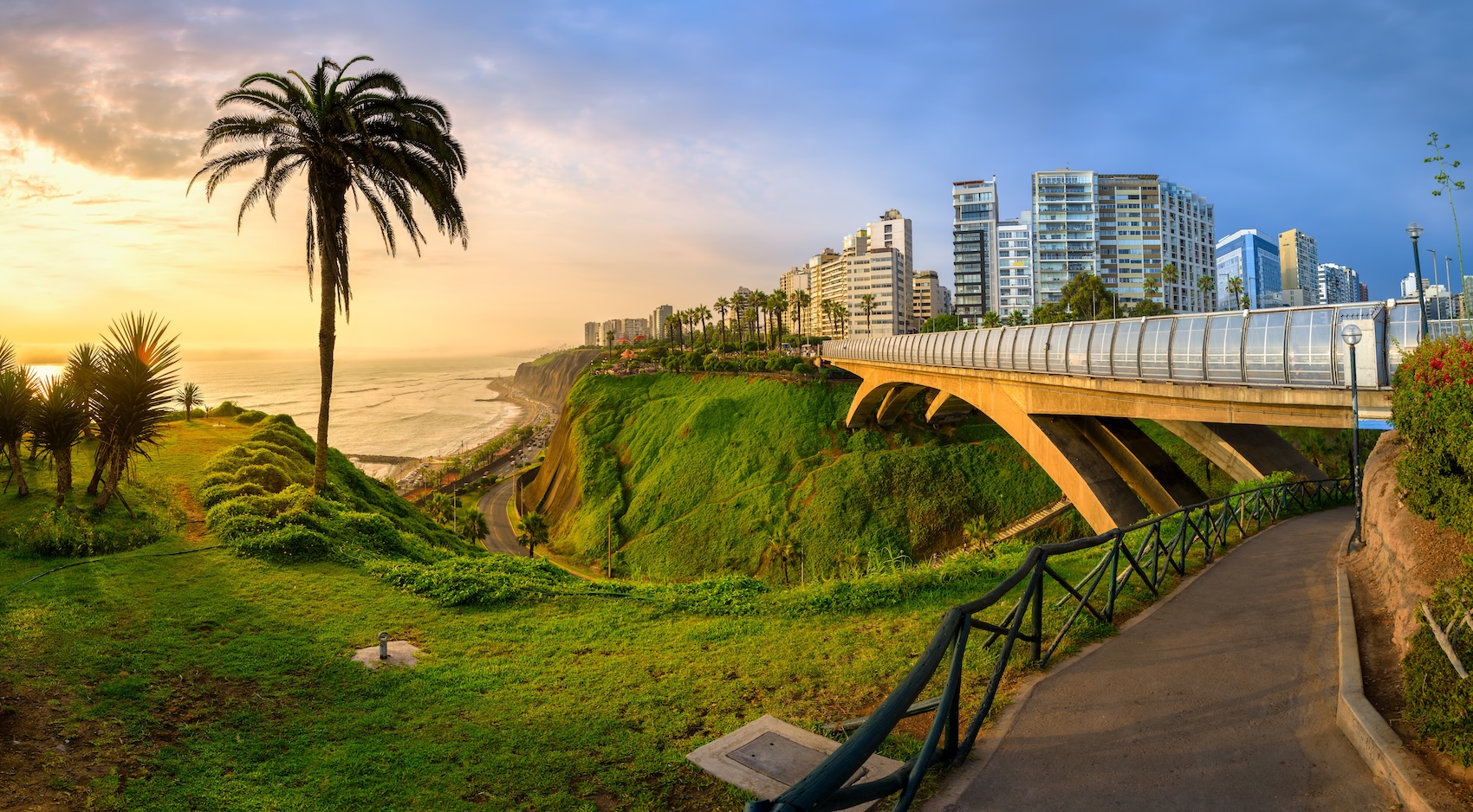 Eduardo Villena Rey Bridge in Miraflores, Lima.