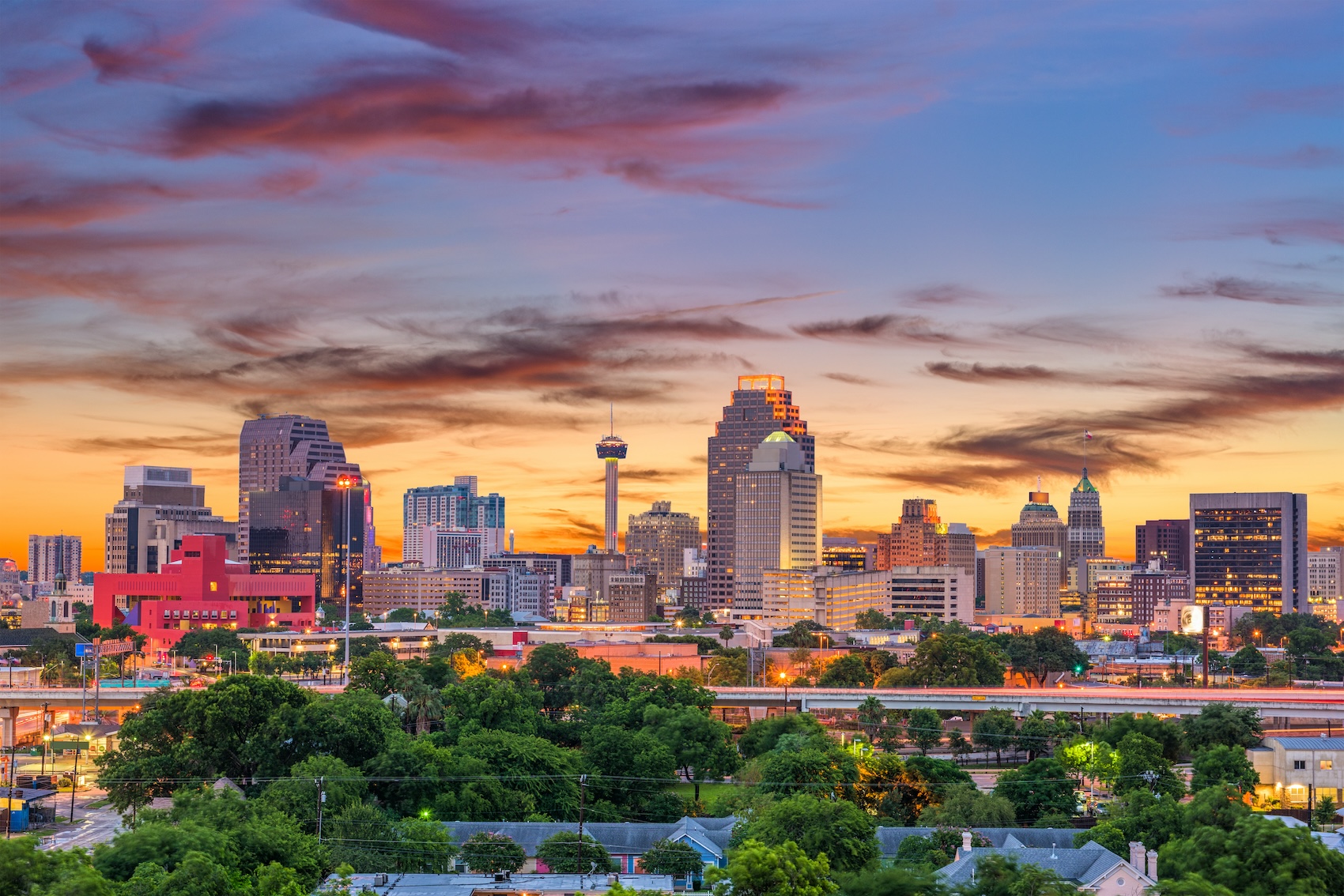 Downtown San Antonio, Texas, USA. 