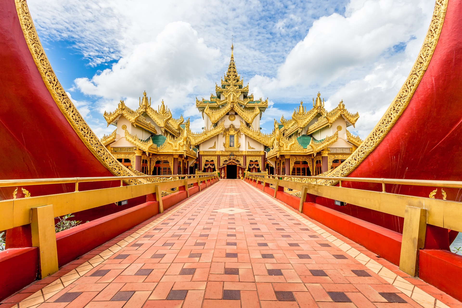 Karaweik Palace in Yangon, Myanmar.