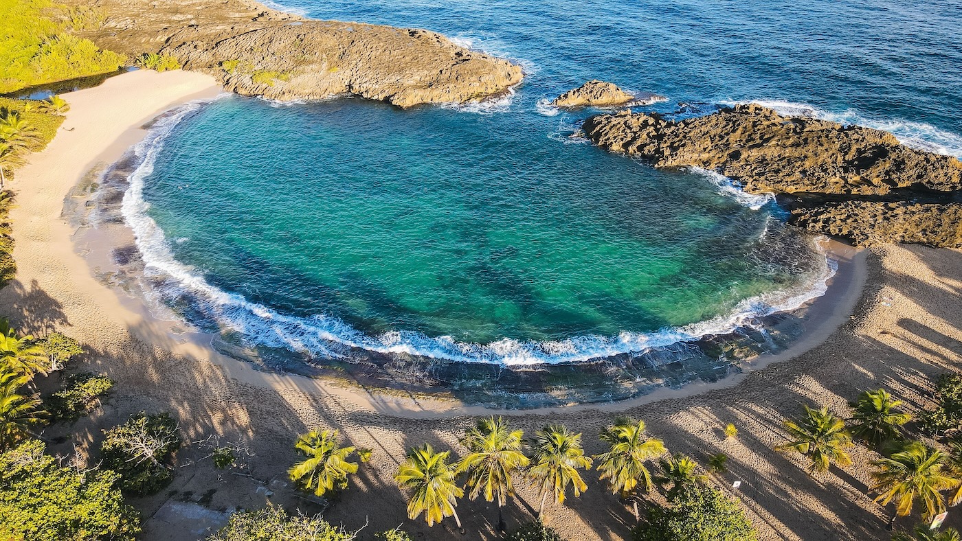 Mar Chiquita  beach, Manati, Puerto Rico.