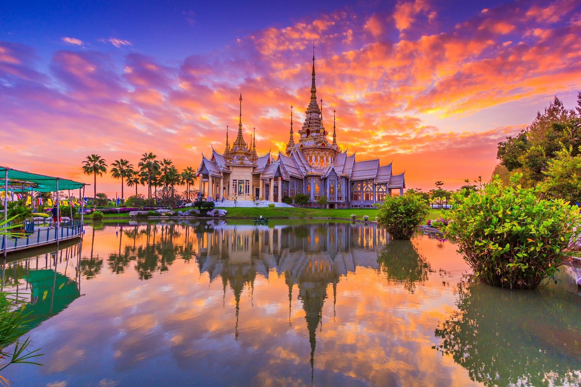 Temple at Wat None Kum in Nakhon, Thailand.