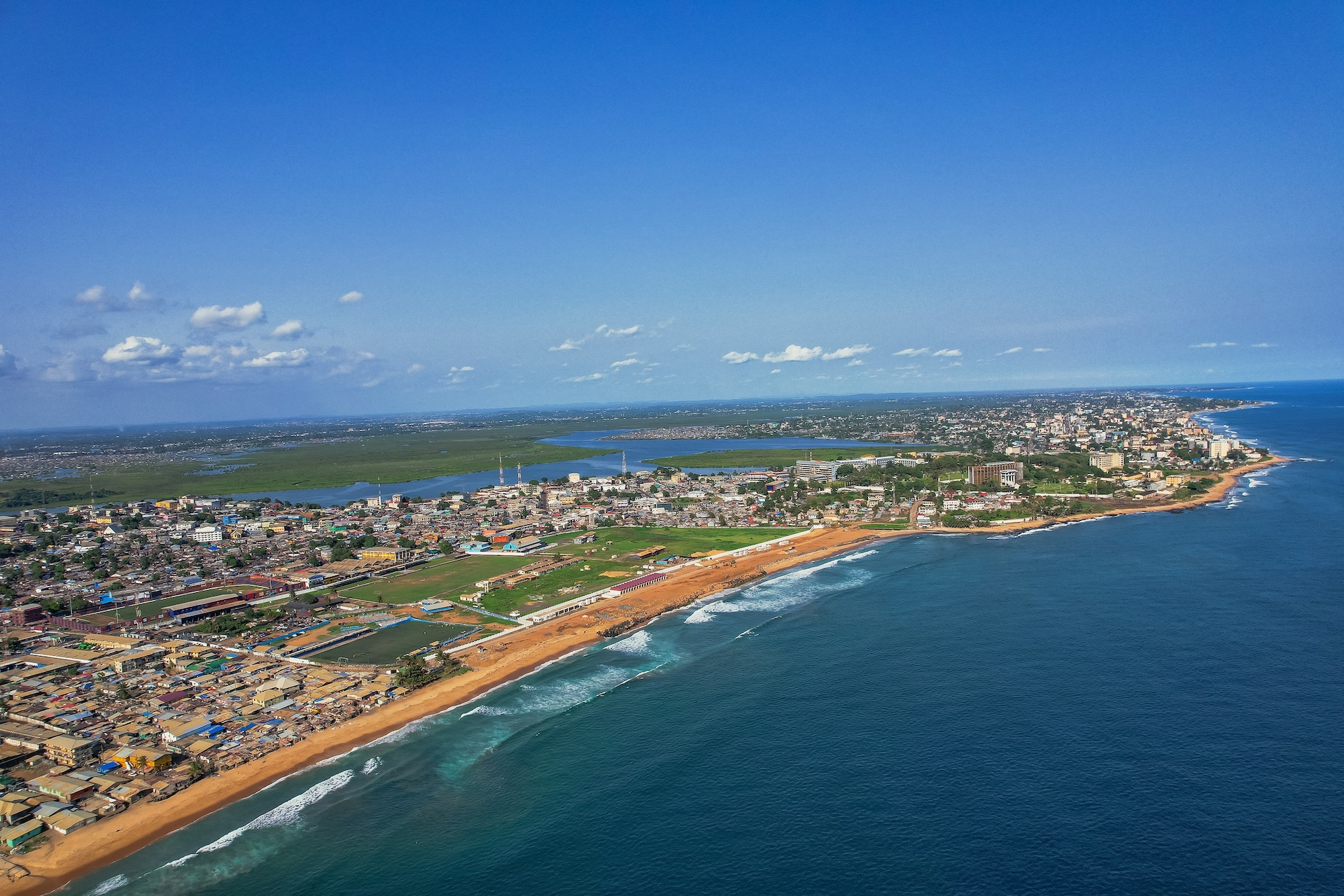 City of Monrovia, Liberia. 