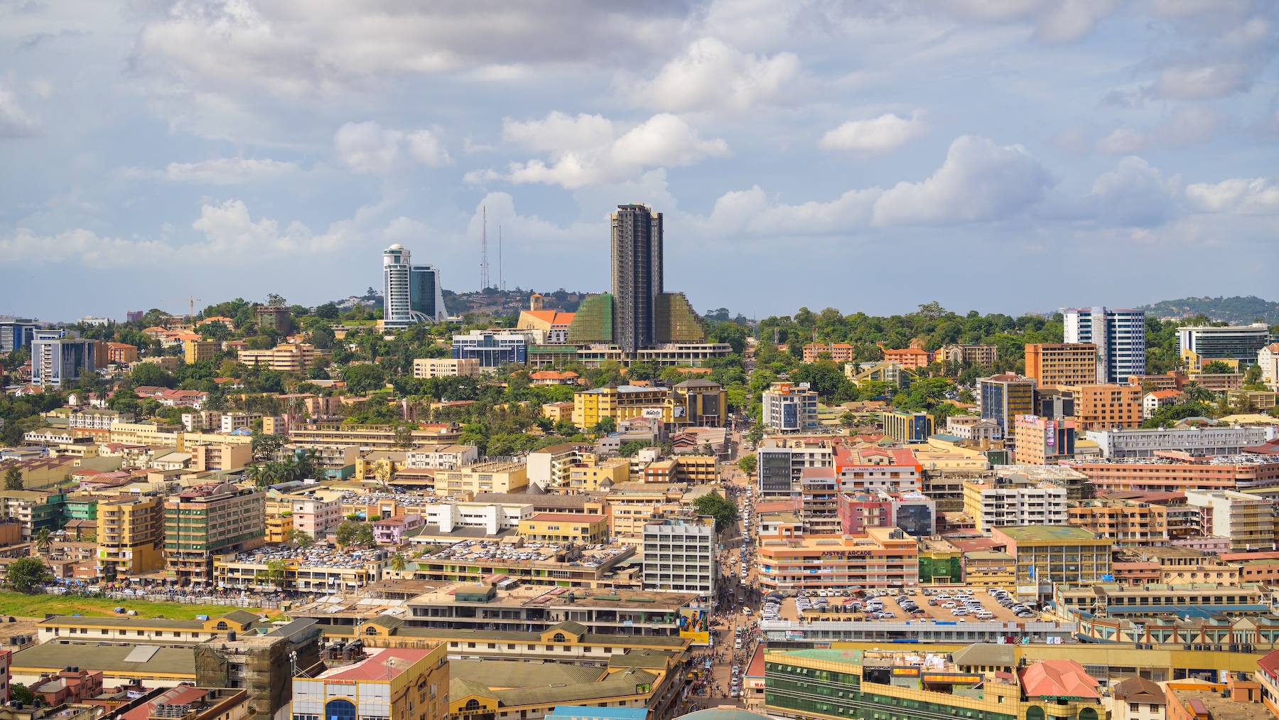 The city of Kampala in Uganda.