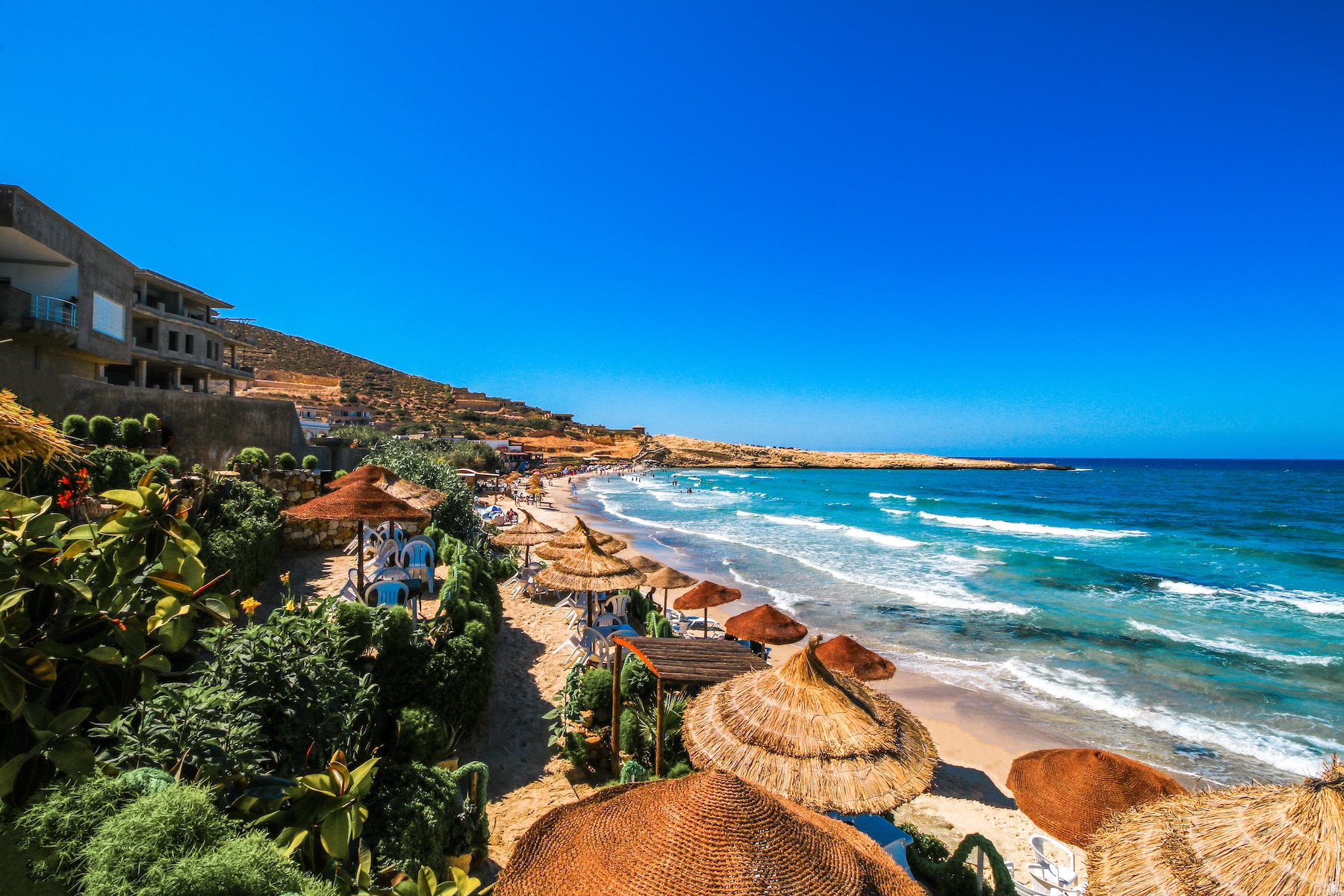 Tunisian beach, Hammamet, Tunisia