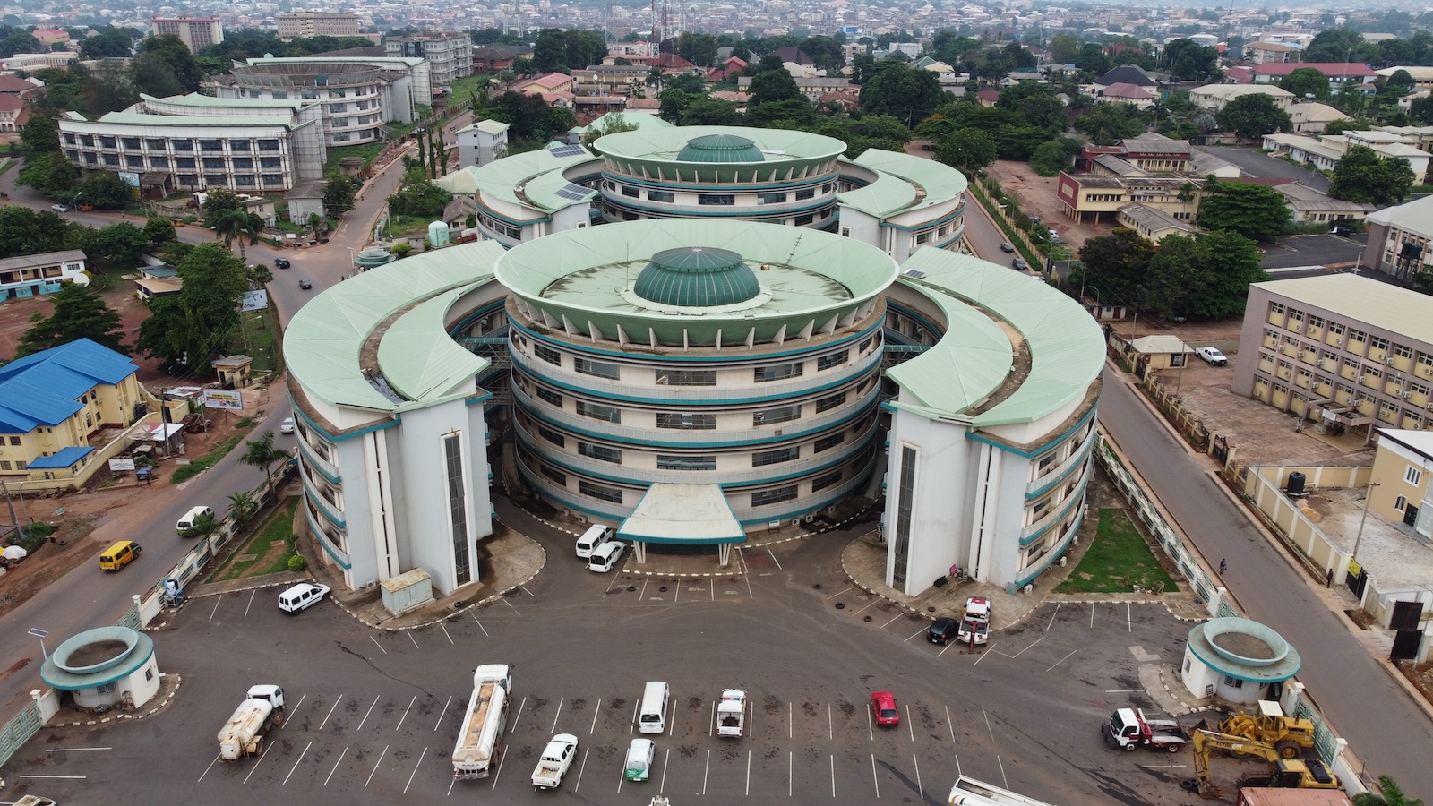 Aerial view of Enugu State Secretariat, GRA Enugu.