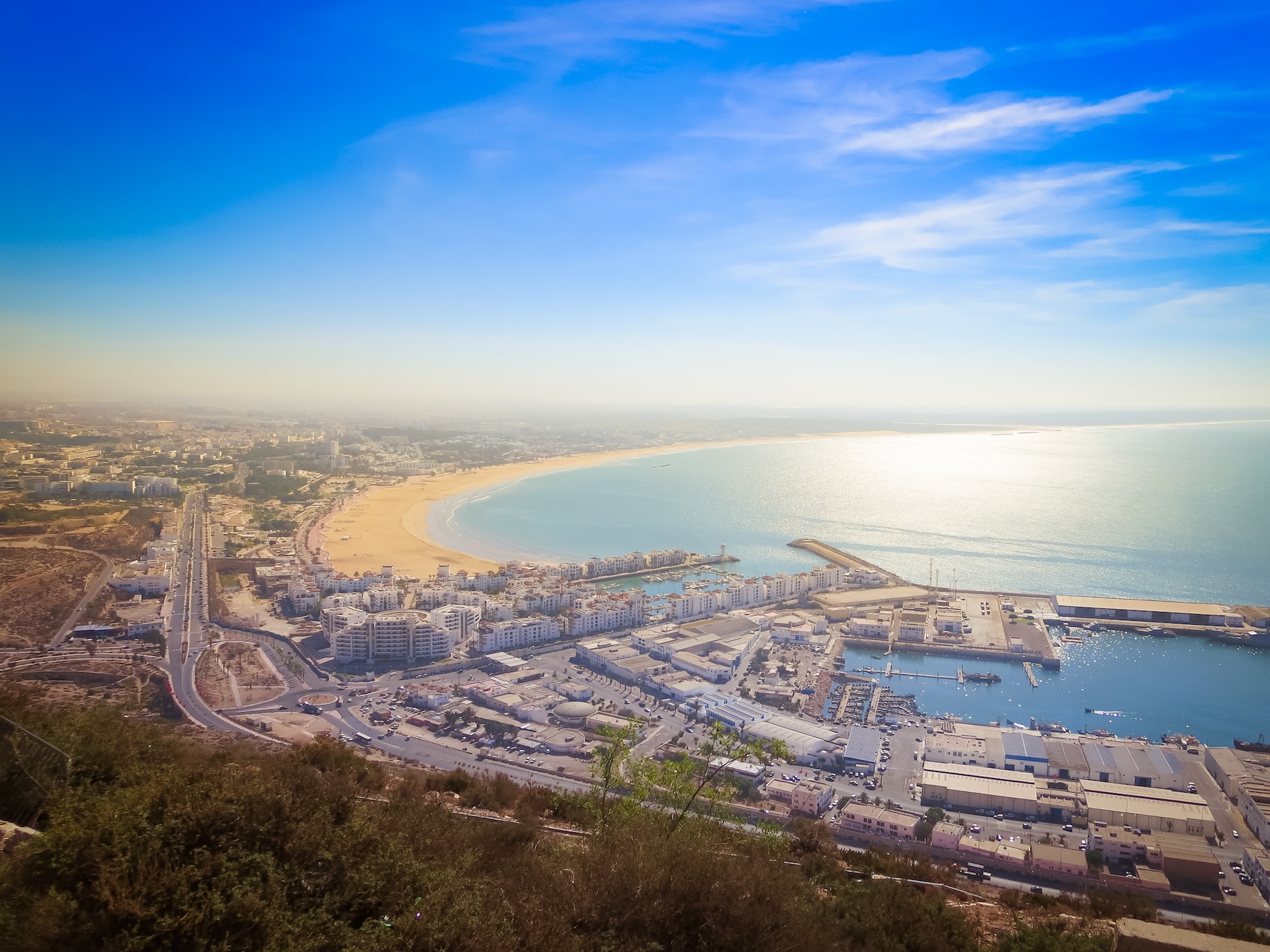 View of Agadir from the Mountains, Agadir, Morocco.