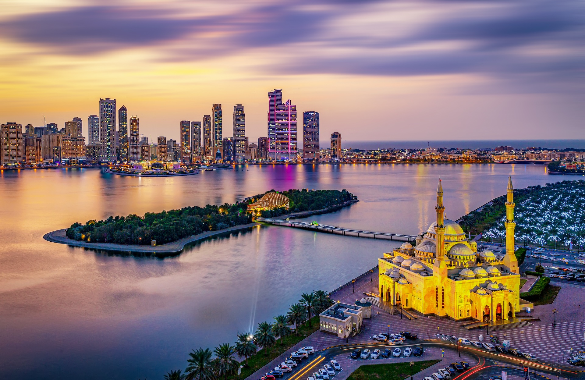 City Skyline, Sharjah, Abu Dhabi, UAE. 
